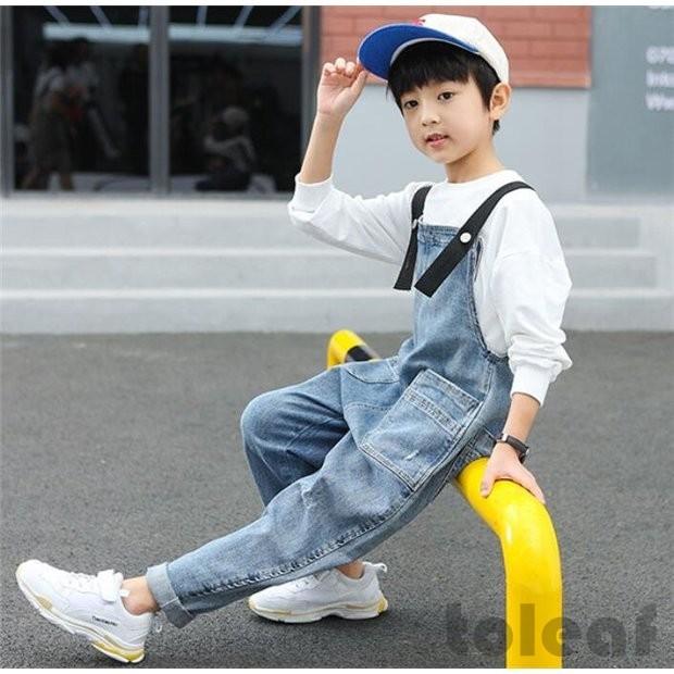 サロペット 子ども 男の子 学生 デニム 可愛い 無地 オーバーオール キッズ 子供服 夏 春 秋可愛い おしゃれ 激安正規