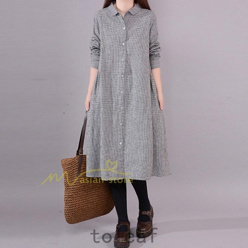 シャツワンピ 2way カーディガン 長袖 ロング 無地 体型カバー ワンピース アウター レディース チェック柄 通学通勤 Ol お出かけ 春秋 代 30代 40代 50代 2kuynzjjz0 Chicagocriminaldefenselawyersblog Com
