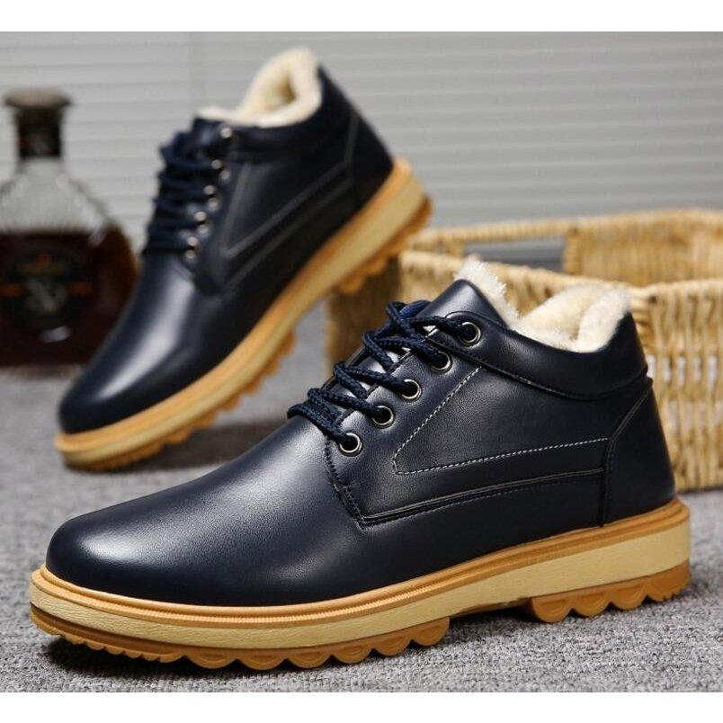 3色 メンズショートブーツ エンジニアブーツ スノーブーツ ムートンブーツ ワークブーツ 保温 冬靴 裏起毛 防寒 アイテム勢ぞろい スノーブーツ