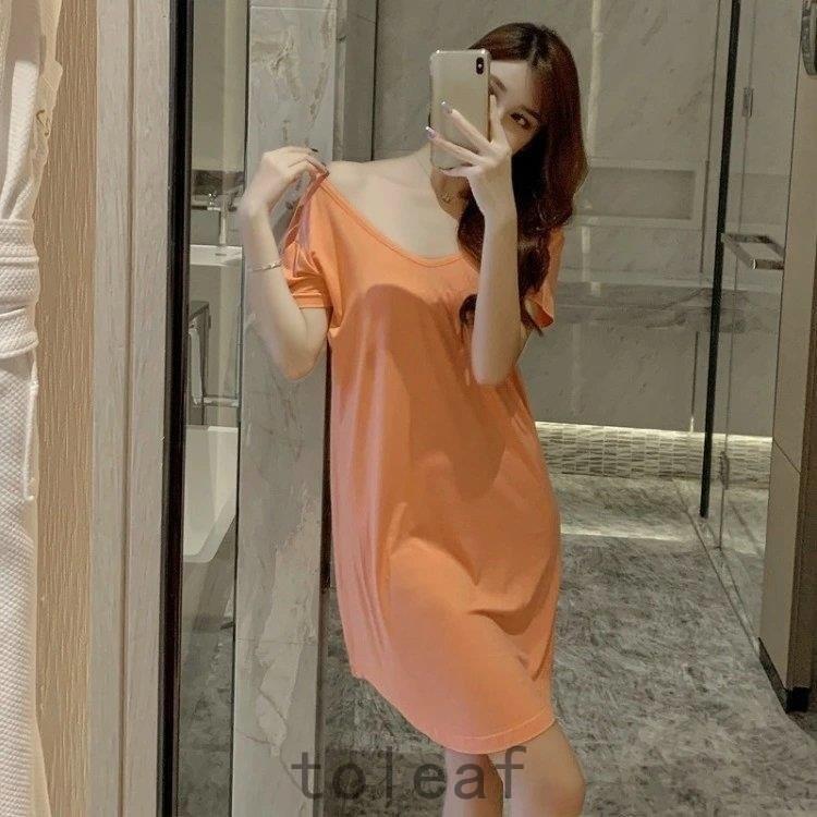 ルームウェア ワンピース レディース パジャマ 春 夏 半袖 Vネック ボーダー ミニ丈 薄手 ミニワンピース 部屋着 ゆったり おしゃれ Pjl5aspcne レディースファッション Www Emoline Com Tr