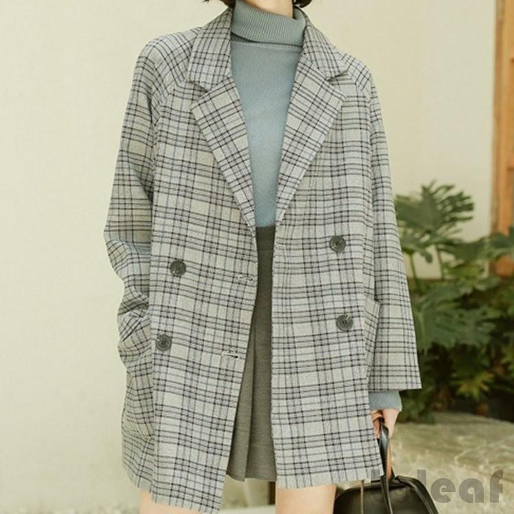 高品質 テーラードジャケット レディース 春新作 40代 アウター チェック柄 ベージュ グレー シンプル スーツ エレガント ベーシック 定番 オフィス カジュアル Simbcity Net