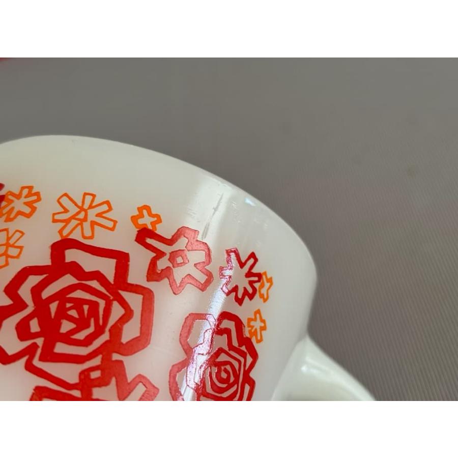 ファイヤーキング fire-king スケッチローズ マグ : Tom-nuy