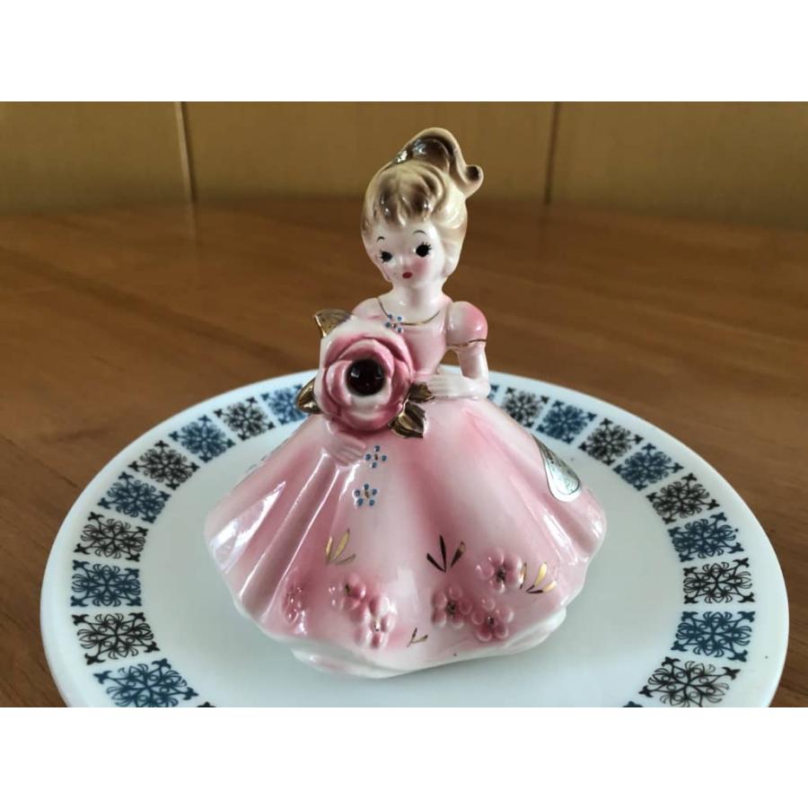 希少　ジョセフオリジナル　繊細な　陶器人形 ジョセフオリジナル Josef Originals バースストーンドール 1月（B