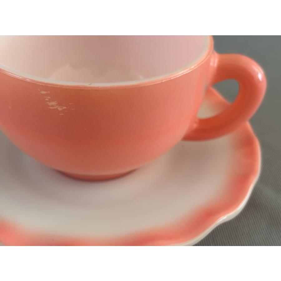 ヘーゼルアトラス ピンクリプル カップ＆ソーサー＆プレート セット