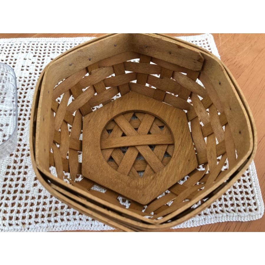 【特大サイズ】ロンガバーガー　バスケット ロンガバーガーLongaberger 6角形バスケット 2003 : Tom-nuy - 通販