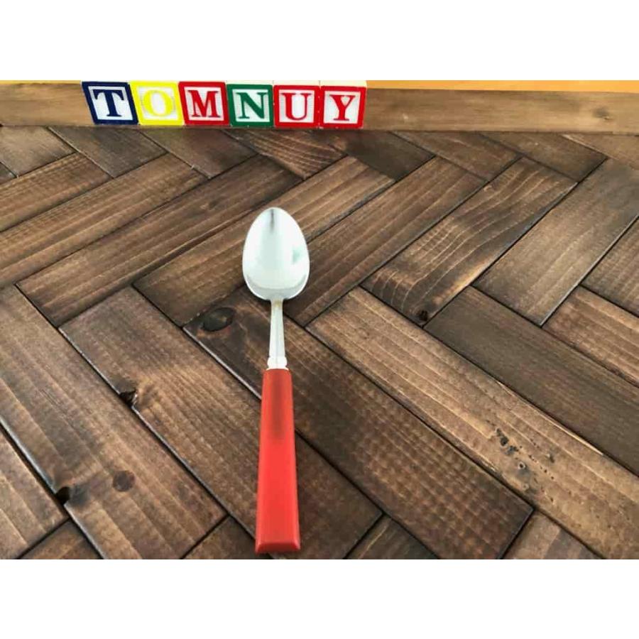 ヴィンテージ ベークライトカトラリー スープスプーン 赤 : Tom-nuy