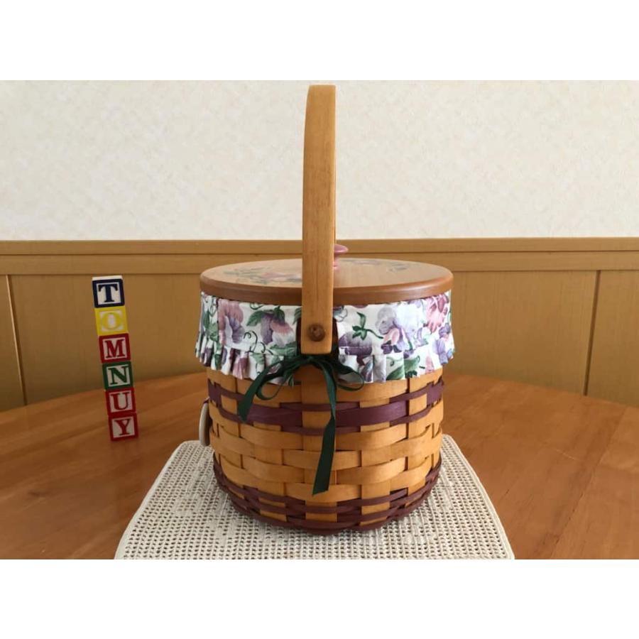 ロンガバーガーLongaberger メイシリーズ スイートピーバスケット 1996