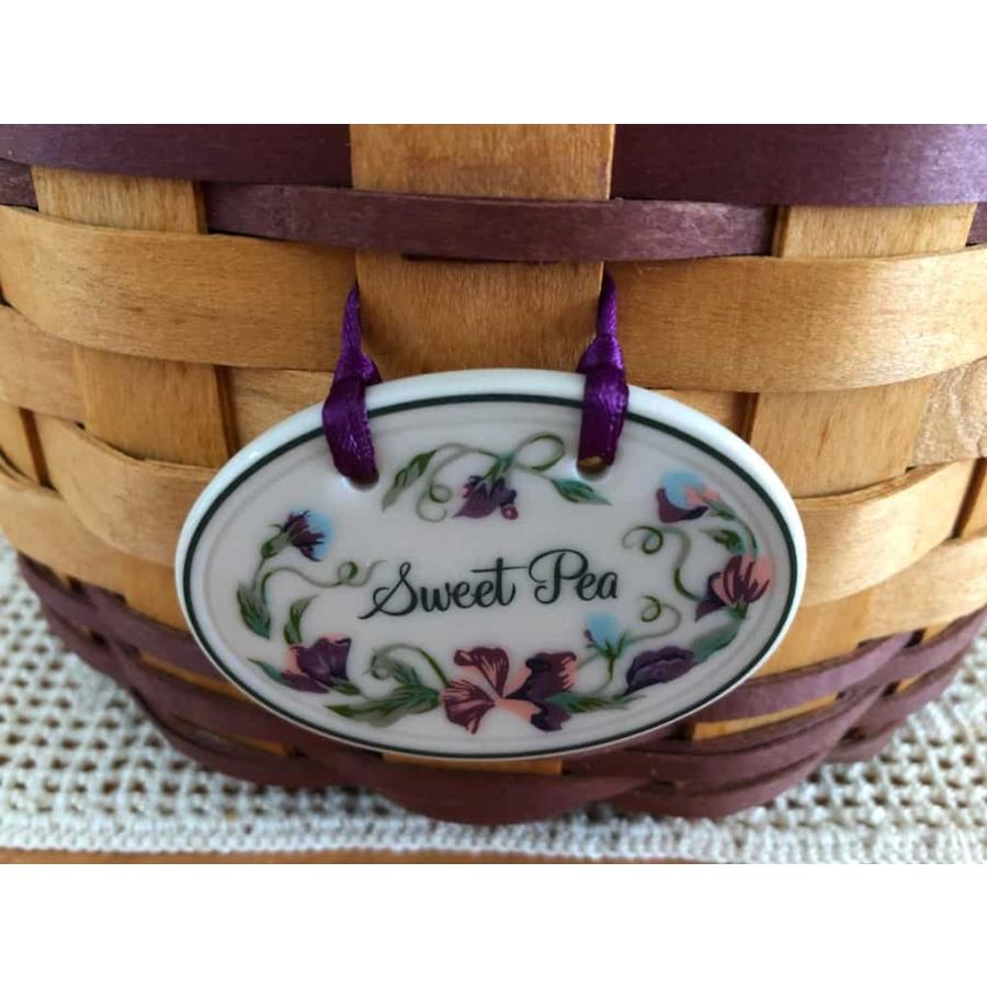 ロンガバーガーLongaberger メイシリーズ スイートピーバスケット 1996