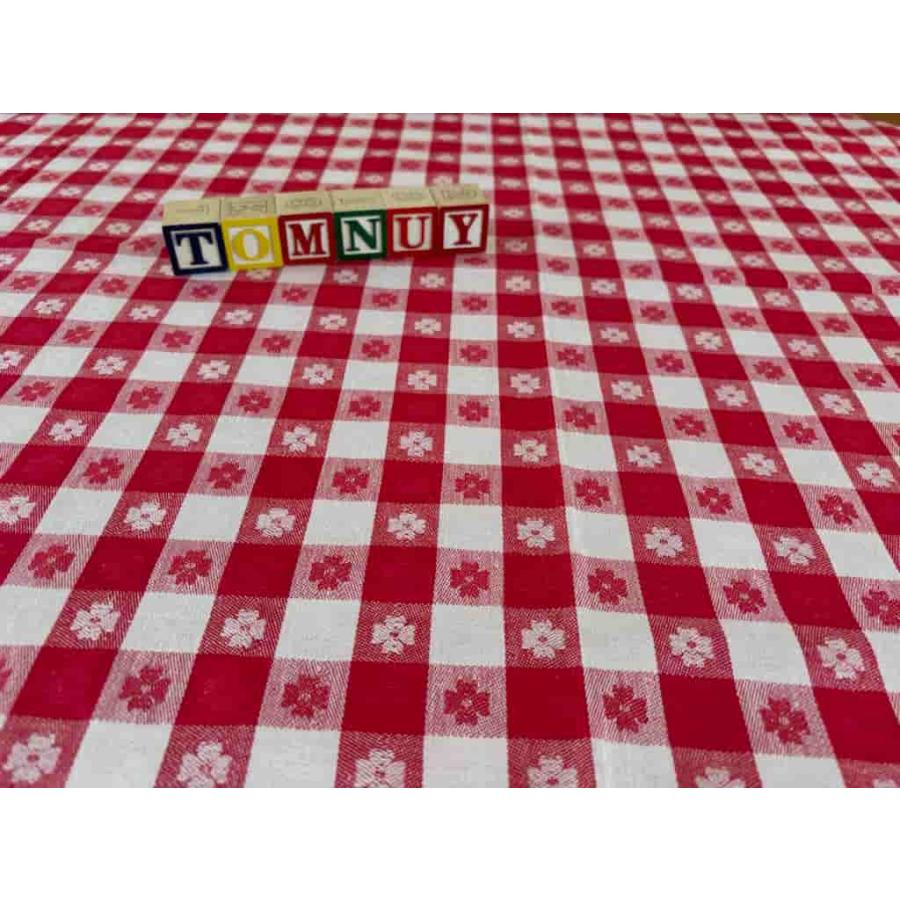 GARNIER-THIEBAUT テーブルクロス 赤オレンジチェック GARNIER-THIEBAUT テーブルクロス 赤オレンジチェック - メルカリ