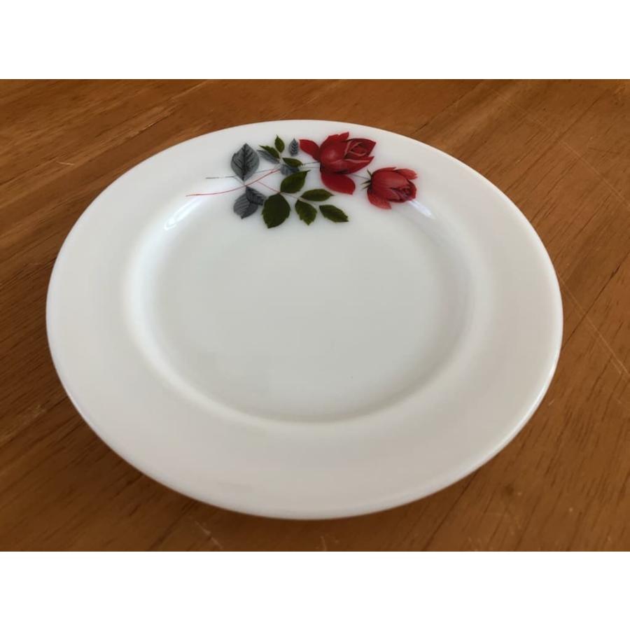 JAJパイレックス pyrex ジューンローズ June Rose デザートプレート