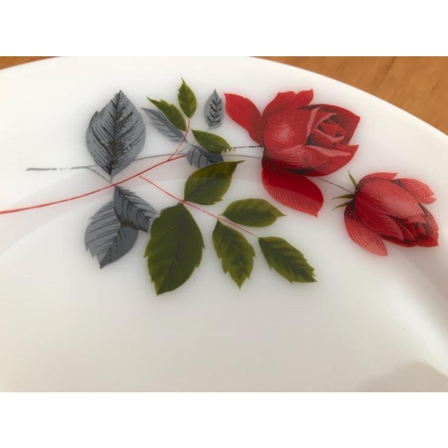 JAJパイレックス pyrex ジューンローズ June Rose デザートプレート