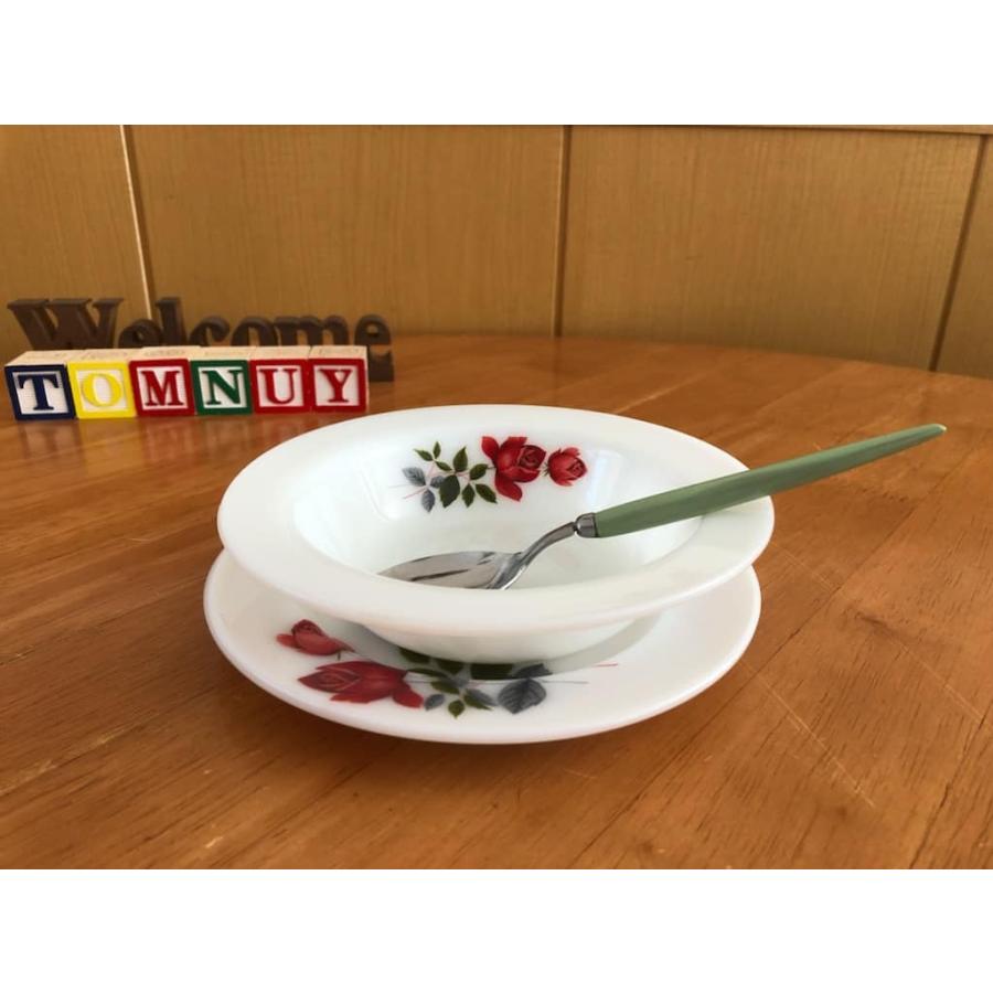 JAJパイレックス pyrex ジューンローズ June Rose デザートプレート