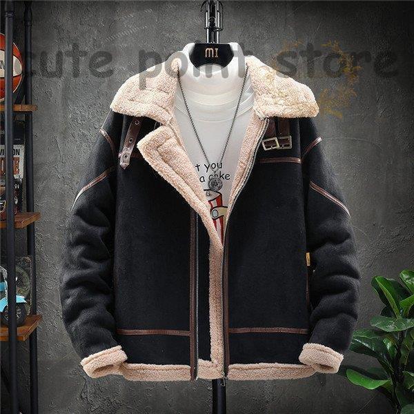 ムートンジャケット メンズ ムートンコート ジャケット ブルゾン コート 裏起毛 裏ボア 厚手ジャケット あったか 防寒 防風 大きいサイズ 厚手 ムートンジャケット メンズ ムートンコート ジャケット ブルゾン コート 裏起毛 裏ボア 厚手ジャケット あったか 防寒 防風 大きいサイズ 厚手