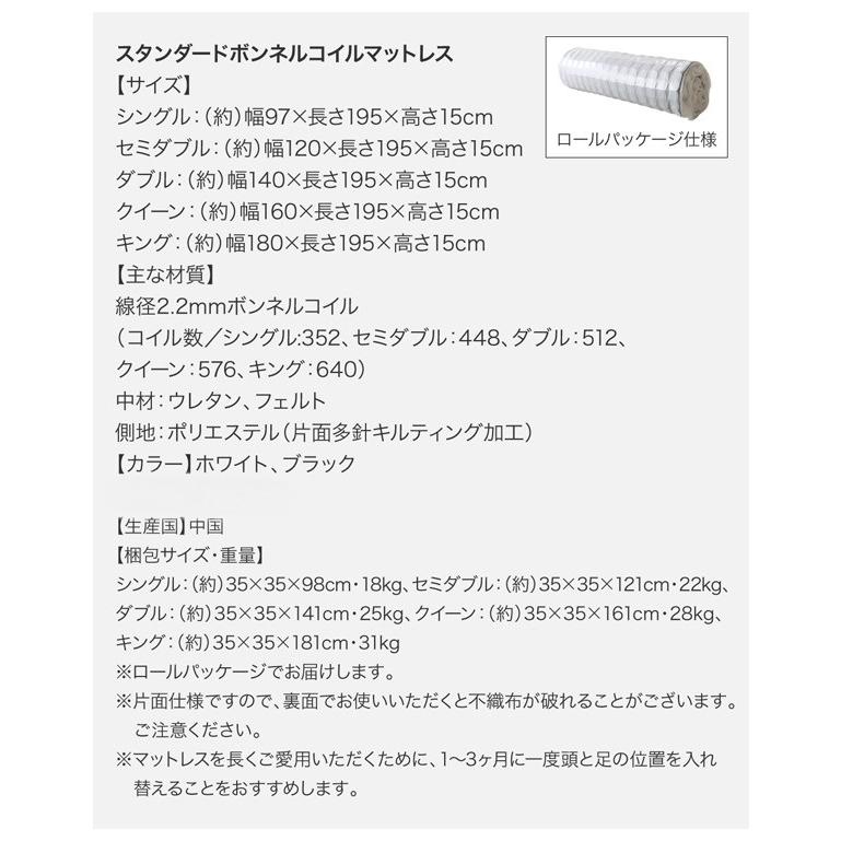 未使用訳あり 圧縮ロールでお届け ボンネルコイルマットレス