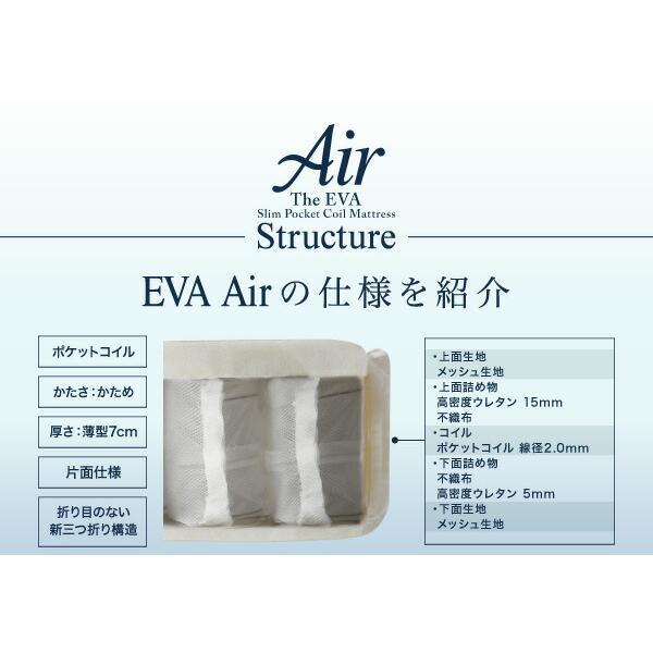 3つ折り薄型ポケットコイルマットレス 敷布団 クイーン ホワイト 未