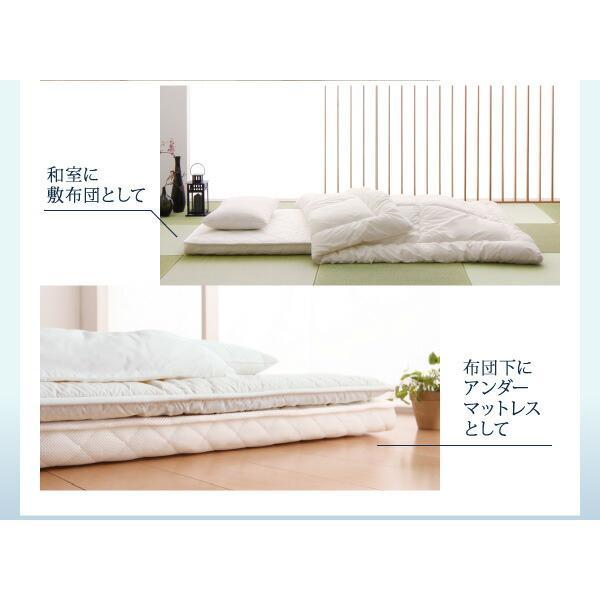 圧縮ロールでお届け　3つ折りポケットコイルマットレス　敷布団　クイーン　ホワイト 3つ折り薄型ポケットコイルマットレス 敷布団 クイーン ホワイト 未