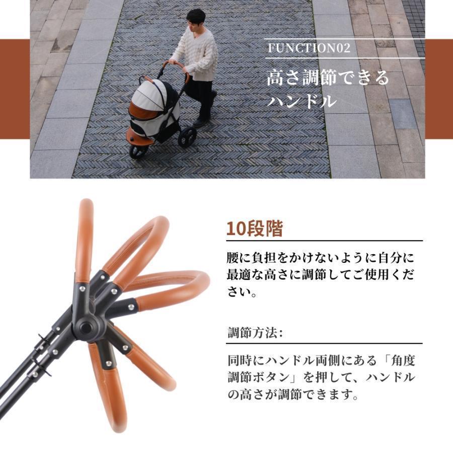 【大径タイヤ減震】ペットカート 分離型 多頭 耐荷重50KG 大型犬 中型犬 減震 折りたたみ 犬カート 自立可能 3輪 ストッパー付き 猫 