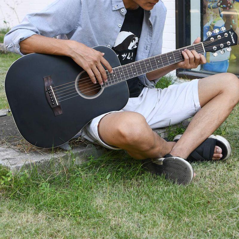 Donner アコースティックギター 初心者セット スプルースとマホガニー製 ミニギター 36インチ ドレッドノート 右利き 持ち運び便利 アコースティックギター 初心者セット スプルースとマホガニー製 ミニギター 36インチ ドレッドノート 右利き 持ち運び便利