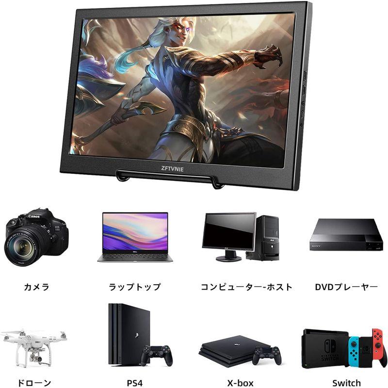 モバイルモニター、15.6インチIPSフルHD 1920x1080Pモニター、モバイルディスプレイ薄型軽量IPSパネル 、HDMI/USB/ 6インチIPSフルHD 1920x1080Pモニター モバイルディスプレイ薄型軽量IPSパネル HDMI/USB/