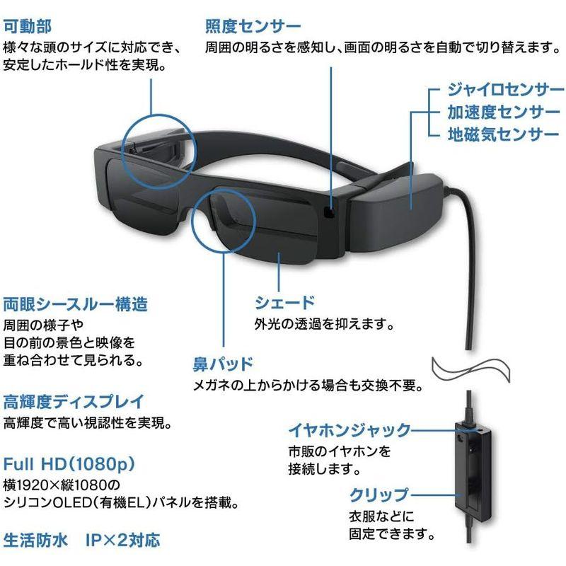 ✨美品✨ エプソン MOVERIO スマートグラス 有機ELパネル FullHD BT-40S コントローラー同梱モデル 【Y1409953179】(51199円)