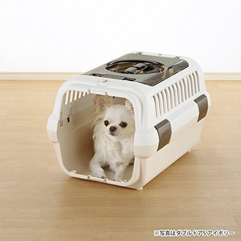 リッチェル キャンピングキャリーダブルドア 超小型犬・猫用 ダークブラウン Sサイズ