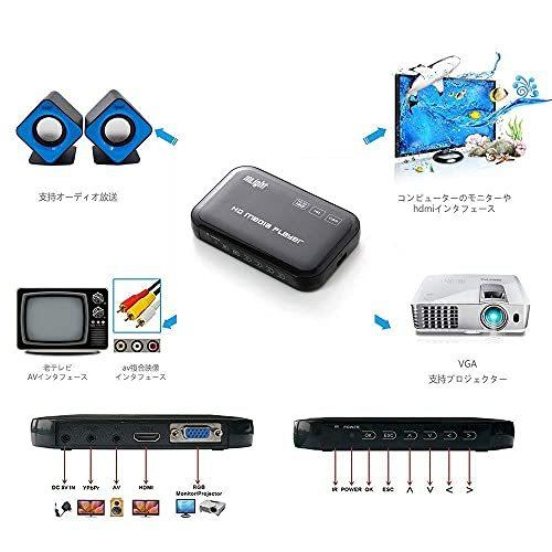 InLight HD801メディアプレーヤー HDMI/VGA出力USB/OTG/SD/AV/TV/AVI/RMVB フルHD 1080P対応 高画質｜tomato2021｜04