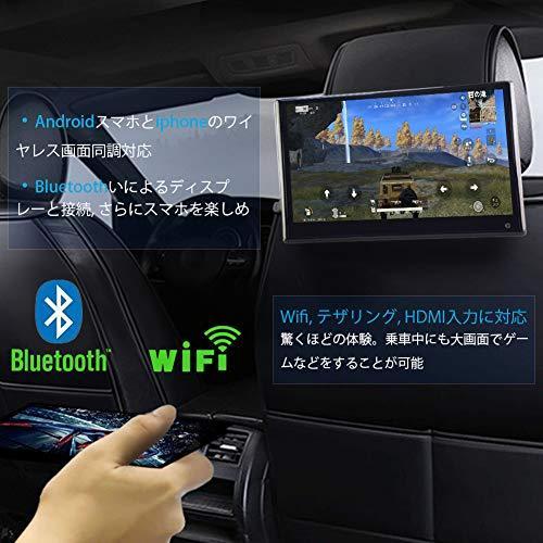 Bostar ヘッドレストモニター 13.3インチ タッチパネル Android8.0 大画面 スマホ同期 ワイヤレス接続 マルチメディア再生 後部座 Android8 Android