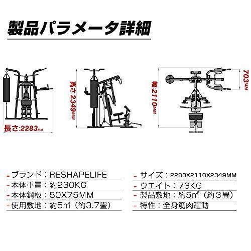 【最終】 ReshapeLife バージョンアップ マルチホームジム マルチジム 筋トレ 大型マシン トレーニングマシン 約３畳 【KUE2528506390】(91817円)
