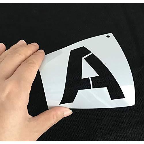 ステンシルシート　英語　レター　アルファベット　数字　セット　大文字　テンプレート　A-Z　0-9　再利用　DIY　絵画　塗装　道具　36枚｜tomato2021｜05