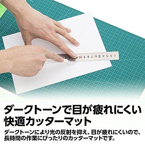 カッターマット A3 カッティングマット 5層シート構造 両面印刷 傷自動癒合機能 3mm厚さ グリーン プラモデル用工具 下敷き デスクトップ保護｜tomato2021｜04