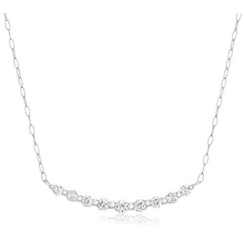 [ディーコレクション] D-COLLECTION プラチナ ダイヤモンドネックレス 0.2ct アズキ 40cm DN12413A