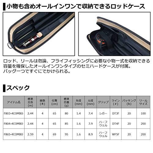 ダイワ ロッホモア フライコンボ F803-4 ライン