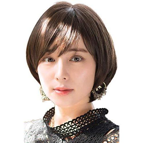 大切な人へのギフト探し ウィッグ ティラミスショート 日本製ファイバー使用 大人かわいいショートヘア 全9色 耐熱 自然 ショートカット ショートボブ 黒髪 09cml