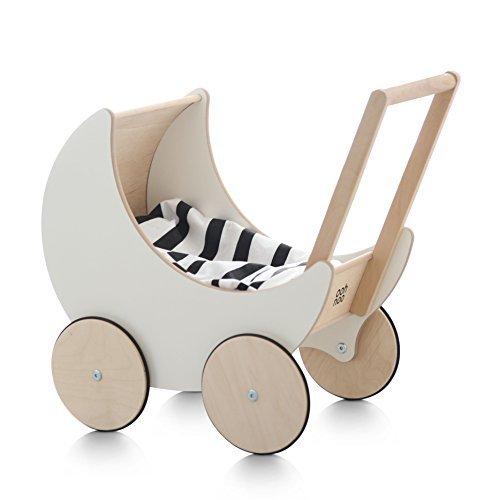 ooh noo(オーノー) 手押し車 トイプラム 木のおもちゃ インテリア ハンドメイド Toy Pram White