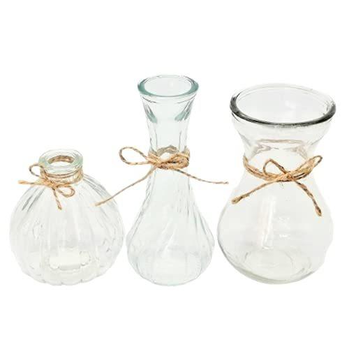 予約販売 Kinokino 花瓶 ガラス 小さい フラワーベース 北欧 3個セット