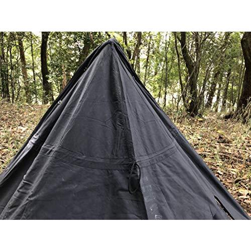 ポーランド軍 ポンチョテント一式 サイズ１ ブラック （160-170）軍倉庫放出品 予めご了承ください