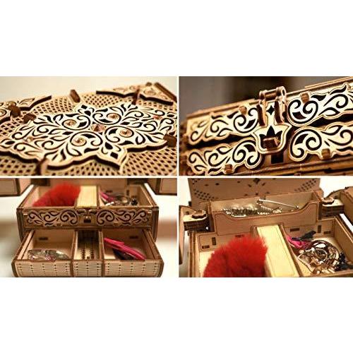 ウッドトリック　スワロフスキー付きジュエリーBOX Wood trick Treasure Box Wood model kit ✔️ WoodTrick – Wood Trick