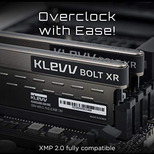 エッセンコアクレブ KLEVV デスクトップPC用 ゲーミング メモリ PC4-32000 DDR4 4000MHz 8GB x 2枚 BOLT XR｜tomato2021｜03