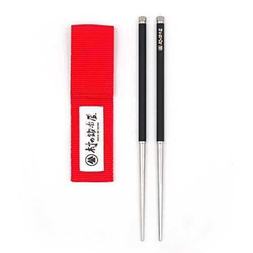 村の鍛冶屋 ワンタッチ チタン箸 20.5cm ケース付 MADE IN JAPAN｜tomato2021