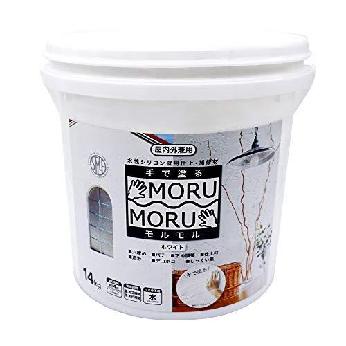 ニッペ 手で塗るMORUMORU（モルモル） 14kg 白 漆喰風塗料｜tomato2021