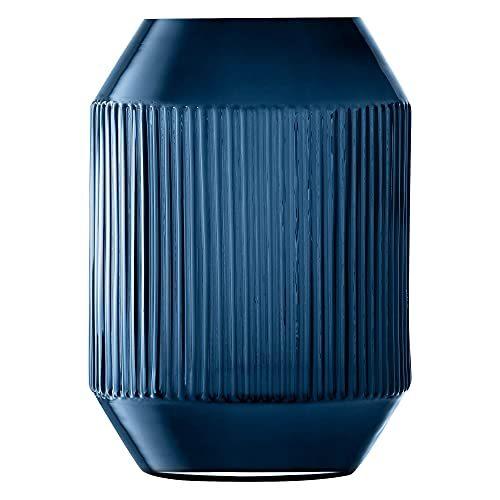 LSA (エルエスエー) Rotunda Lantern/Vase H26cm Sapphire W18xD18xH26cm