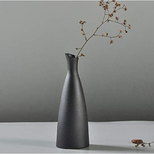 大人気新品 花瓶 陶器 和風 花瓶 ブラック 黒 花瓶 花器 大 かびん 手作り フラワーベース ホワイト フラワーベース 陶器 古典 植木鉢 Democracia Tv