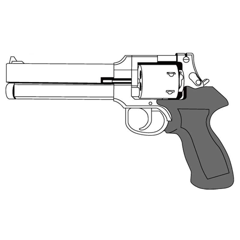 マルシン マテバリボルバー 6インチ ブラックHW 木製グリップ