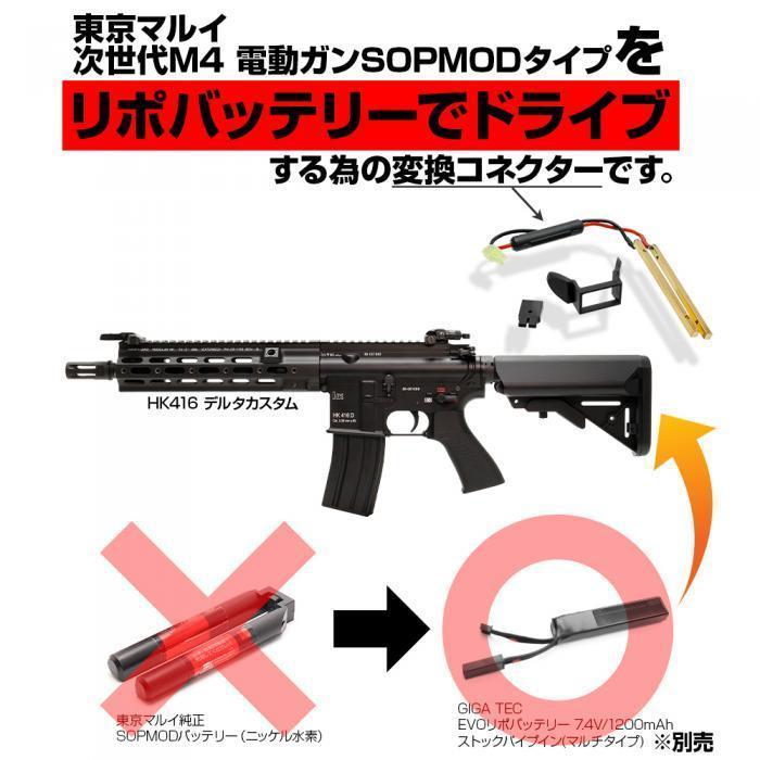 ライラクス・プロメテウス 次世代M4 SOPMOD ストック変換端子