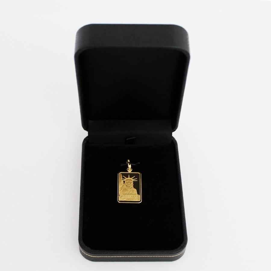 中古 リバティコイン　K24（純金　K24）　10ｇ　リバティコイン インゴット　自由の女神　金貨　K18枠付きペンダントトップ 【MYK3687928983】(133920円)