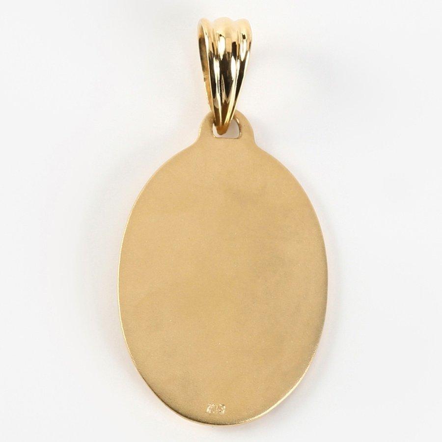 マリア　聖母　Ｋ18 ネックレストップ tomatosarada K18 18金 聖母マリアペンダントトップ M : 金の