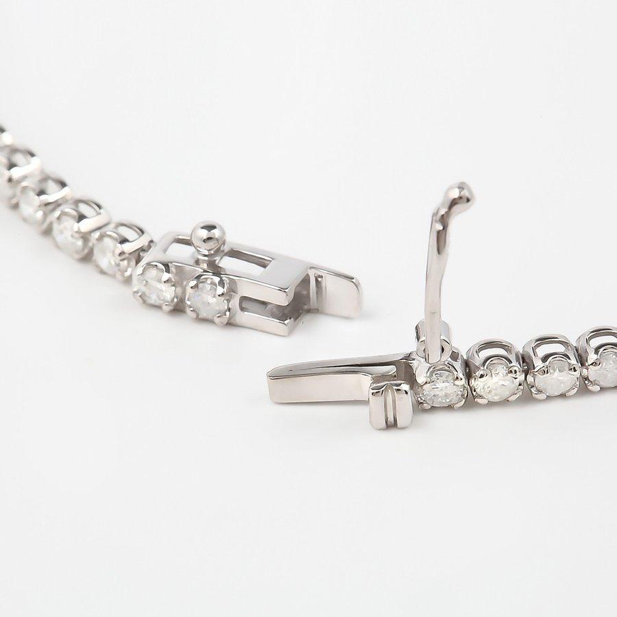 新入荷 ブレスレット　K18WG　ダイヤ2.00ｃｔ　18ｃｍ　約4.8ｇ　テニスブレスレット（カード鑑別書付き） 【KUE1547981913】(56212円)
