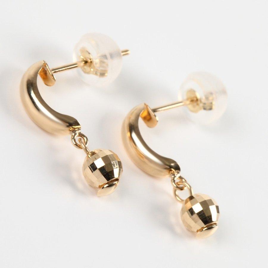 tomatosarada K18 18金 イエローゴールド ミラーボールピアス【宅急便  