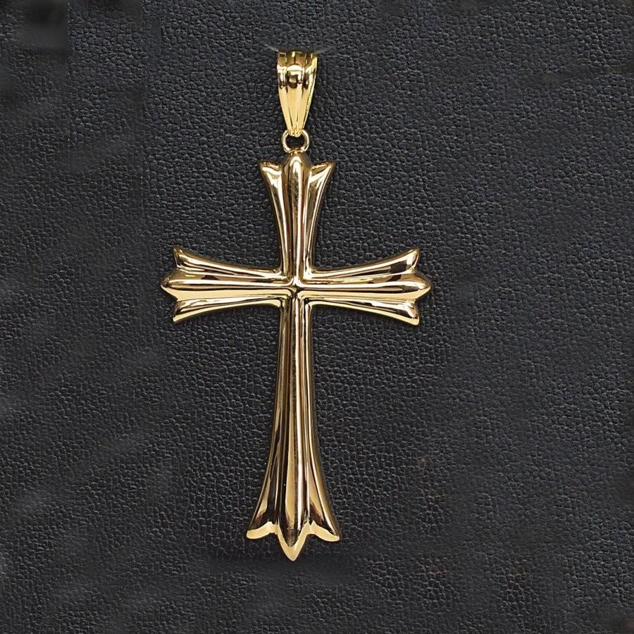 tomatosarada（トマトサラダ） K18 18金 クロス ペンダントトップ 52mm 