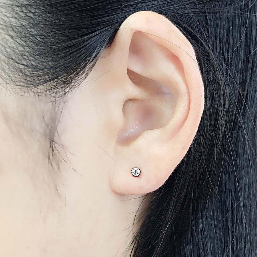 Pt900 プラチナ900 シンプル6本爪タイプ H＆C ダイヤモンド 一粒